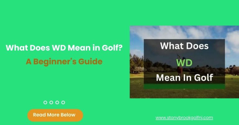 What does WD mean in Golf 10